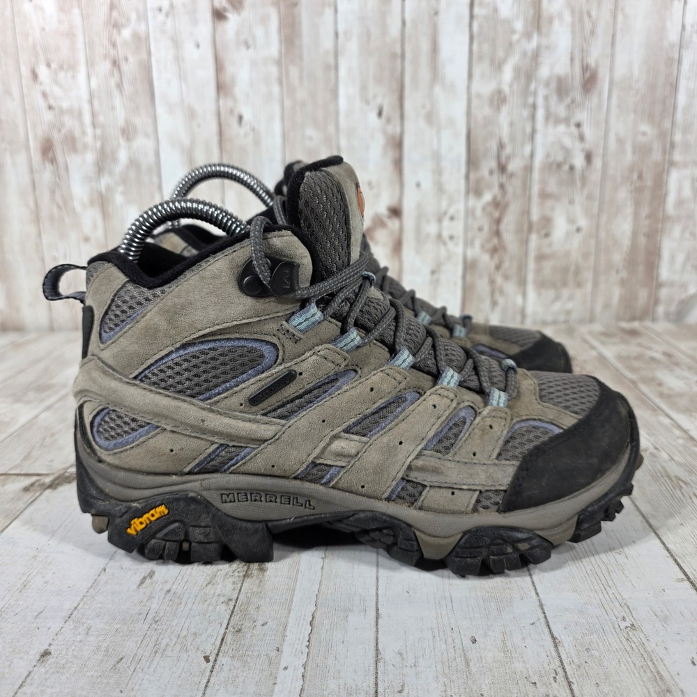 Merrell Moab 2 Mid Waterproof Hiking Boots Granite Grey J06054 Womens 6